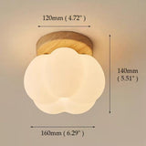 Pumpkin Flush Ceiling Lamp