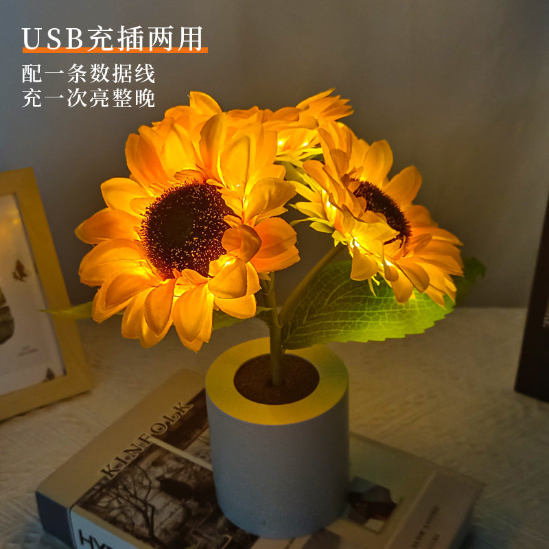 Shimmering Sunflower Lamp