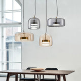 Hotel glass pendant light