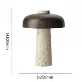 Natural Travertine Table Lamp