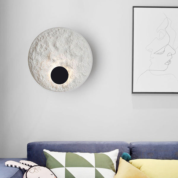 Round Moon Globe Wall Light